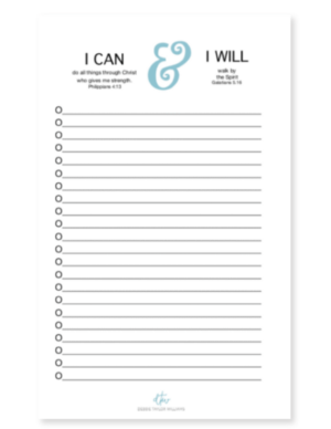 I Can & I Will Notepad