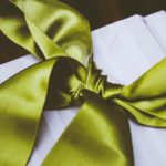 Wrapped gift with a ribbon, symbolizing the gift of eternal life freely given by God through Jesus Christ