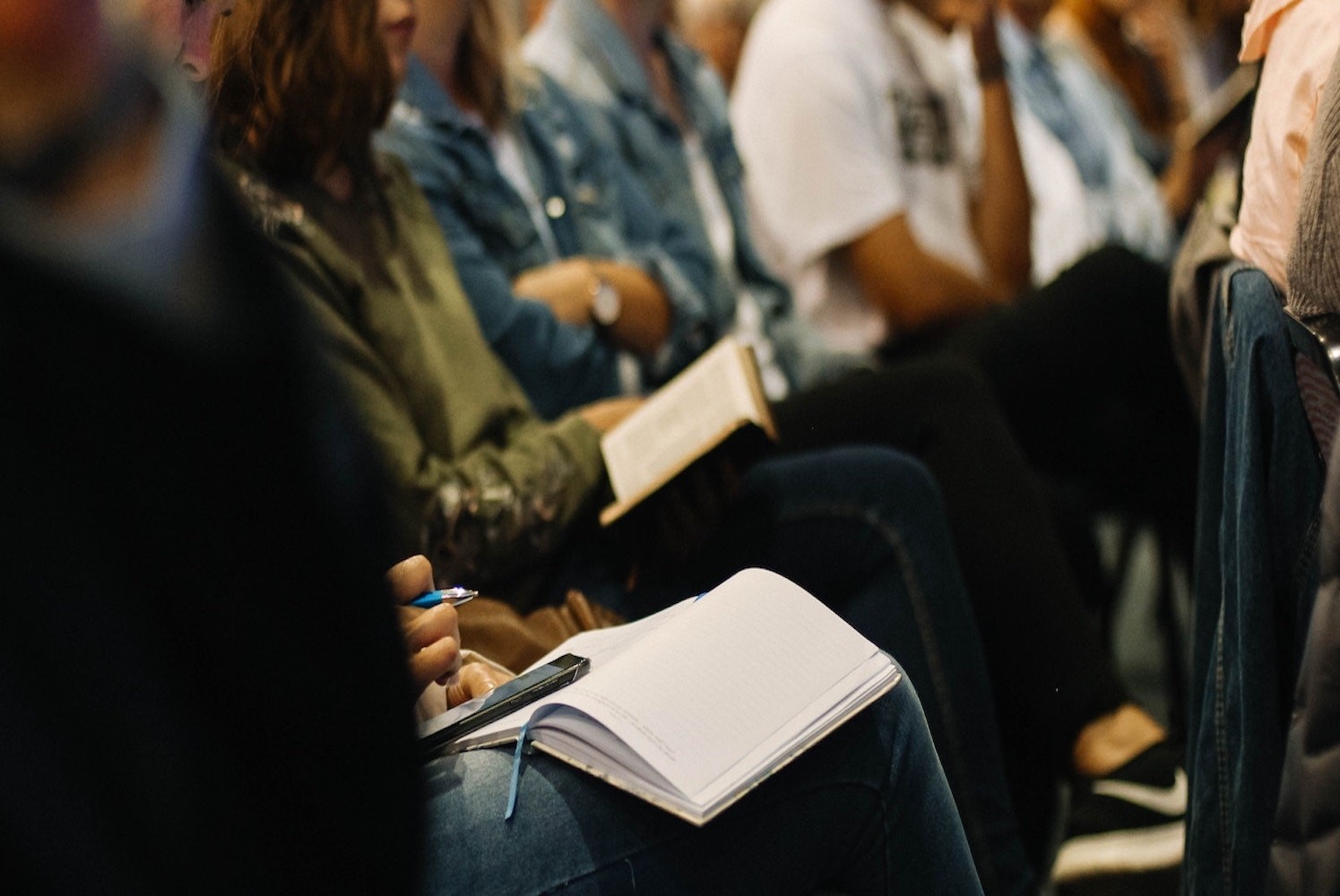 Believers gathering to hear the Word of God.