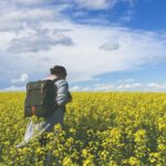 Person walking through a field, reflecting on the God Who Listens and hears us when we come to Him in prayer.