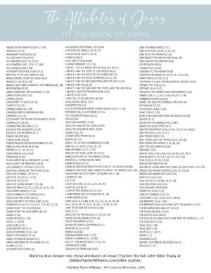 The Attributes of Jesus in the Book of John