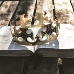 Crown resting on an open Bible symbolizing the Lord as the Diadem Of Beauty and crown of glory for His people.