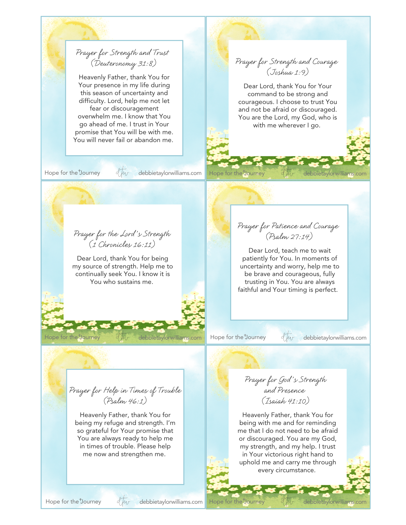 Free Prayer Cards